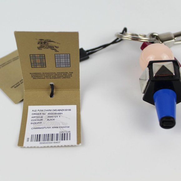 NWT Burberry Punk Geometric Bag/ Key Charm - Picture 5 of 9